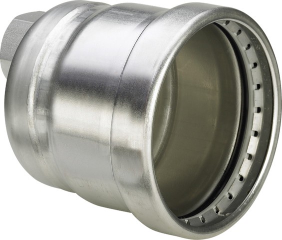 Viega Verschlusskappe Sanpress Inox XL 2356XL in 88,9mm x Rp3/4 Edelstahl 557898
