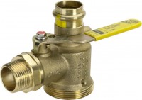 Viega Gaszähler-Kugeleckhahn 2644S in 28mm x (6,0m3) Rotguss 618230