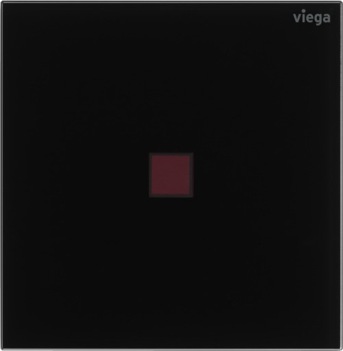 Viega Urinal Ausst.-Pl. VfM 200 8620.29 aus Glas in tiefschwarz 775032