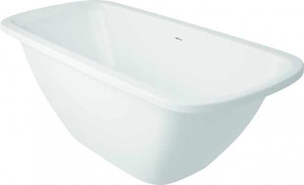 Badewanne derby Mineralguss 1800x800mm freistehend m. Klickklack-Abl. weiss VIG