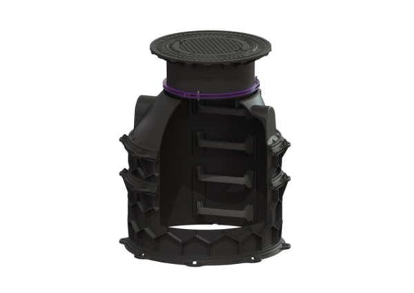 KESSEL Schachtmodul, H:08,Zugang 600, Kl. B, ET 2130 2379mm 8740042