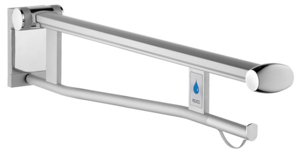 Keuco SK-Griff WC Plan Care 34903, re mit Funk-Ausl.,sil-elox/lichtgrau, 700 mm 34903171738
