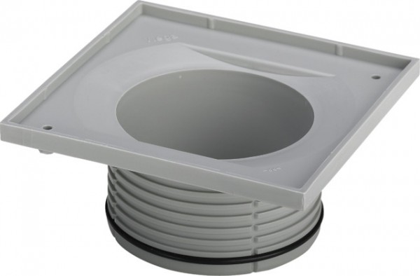 Viega Aufsatzrahmen 4912.2 in 150x150mm Kunststoff grau 534493