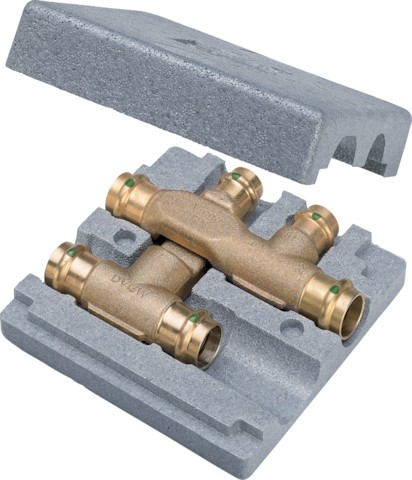Viega Kreuzungs-T-Stück 2249.3 in 18x15x18mm Rotguss 493332