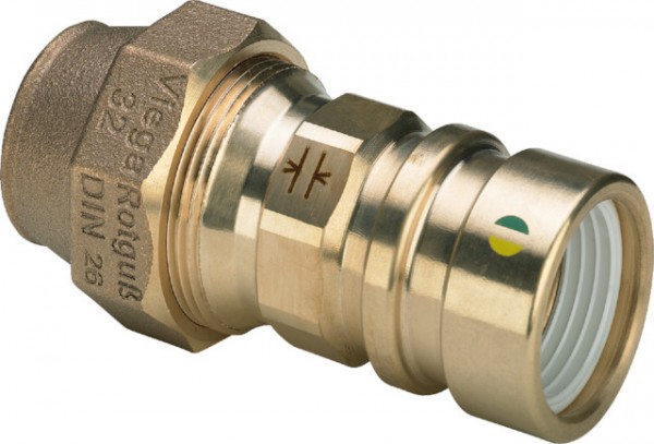 Viega Übergangskupplung Geopress 9613.4 in 50mm x 50mm Rotguss 590543
