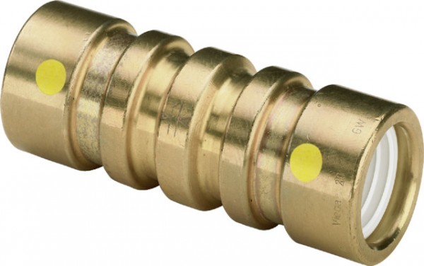 Viega Muffe mit SC Geopress G 9615G in 63mm Rotguss 772321