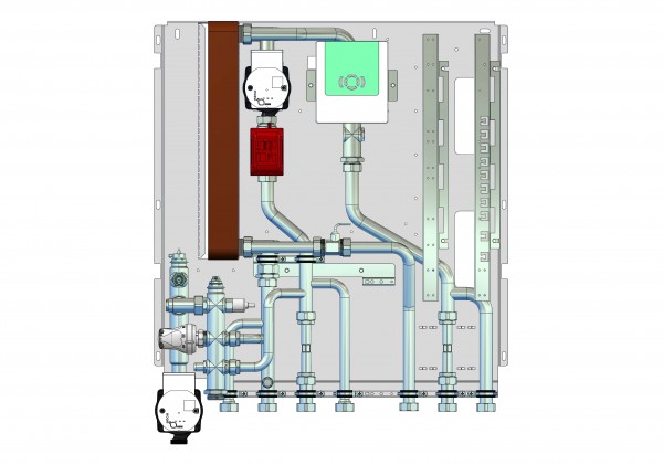 strawa Frischwasser-Wohnungsstation Friwara-M2-3-W-FBR-HT-22-CU