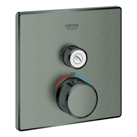 GROHE Thermostat Grohtherm SmartControl 29123 eckig FMS 1 ASV hard graphite geb. 29123AL0