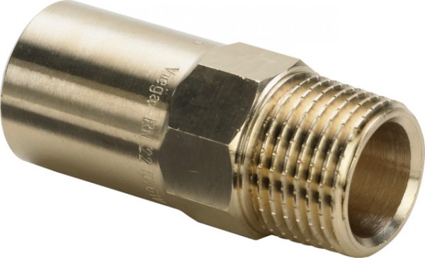 Viega Einsteckstück Sanpress 2211.1 in 15mm x R1/2 Siliziumbronze 115418