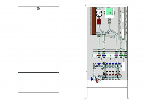 strawa Frischwasser-Wohnungsstation Friwara W32-4L-63-AP 7 Hkr.