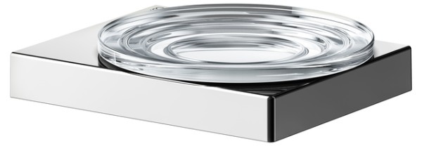 Keuco Seifenablage E90 Square 19155, kpl. m. Echtkr.-Seifenschale, verchromt 19155019000