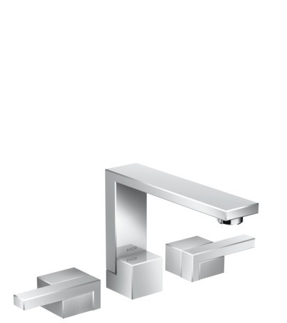 Hansgrohe 3-Loch Waschtischarmatur Axor Edge Diamantschliff chrom 46051000