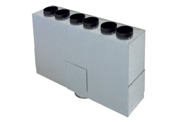 Maico Luftverteiler aus Blech MF-BV75-125-6 6 Anschlüsse, Anschluss Flexrohr MF-F75 180527