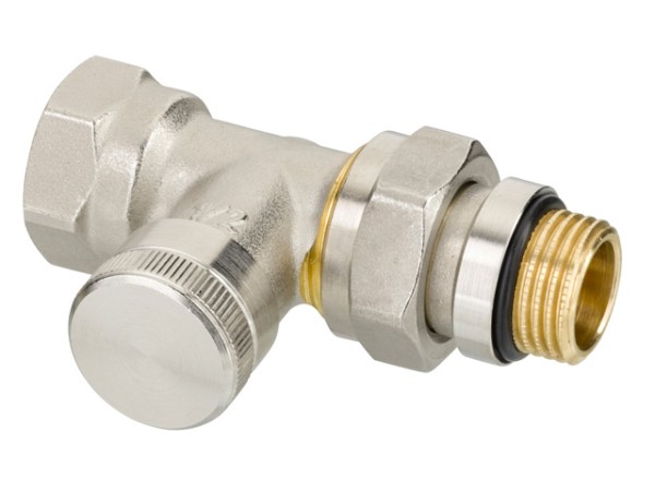 Danfoss Rücklaufverschraubung RLV 15 R 1/2, DG, vernickelt, selbstd. Nippel 003L0344