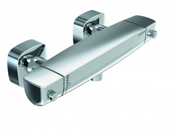 AP-Brause-Thermostat white Safe-Tec verchromt VIGOUR