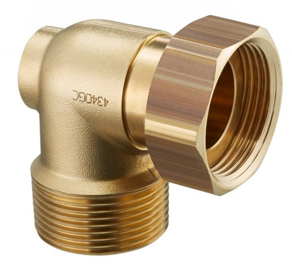 OVENTROP-Anschlusswinkel für Speicher- Verrohrung, 1 1/4" ÜM x R 1 1/4" AG 1359043