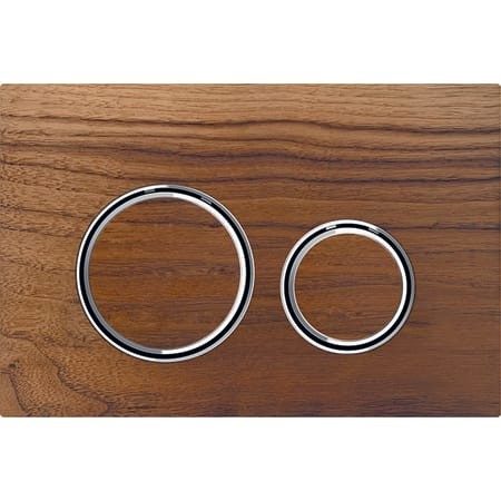 Geberit BetPl. Sigma21, für 2-Menn-Sp. verchromt, Nussbaum amerikanisch 115.884.JX.1