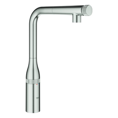 GROHE SPT-Batterie Essence Smart Control 31615 L-Ausl. azb. Spülbrause supersteel 31615DC0