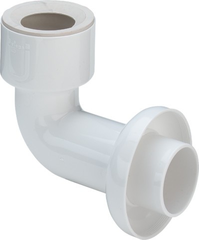 Viega Anschlussbogen 3228 in 50x50mm Kunststoff verchromt 132644