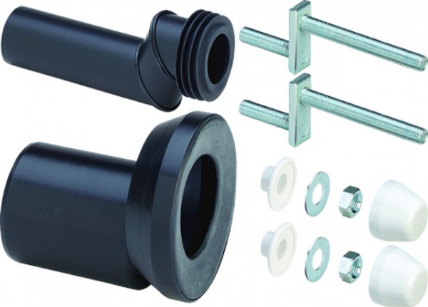 Viega Anschlussset 8094 in DN90 Kunststoff schwarz 344382