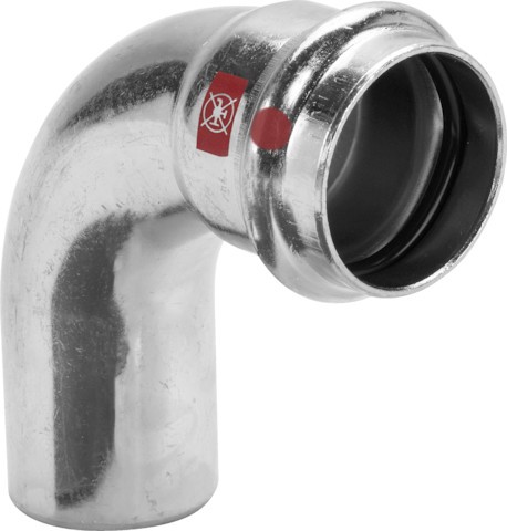 Viega Bogen 90 Grad mit SC Prestabo 1116.1 in 15mm Stahl verzinkt 558192