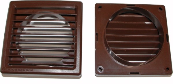 Wolf Set Lüftungsgitter braun 2 St für CWL 2576226