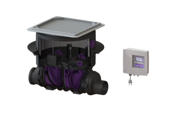 KESSEL Fäkalien Rückstauautomat Staufix FKA Komfort DN 100, Bodenpl., befliesbar 84100X
