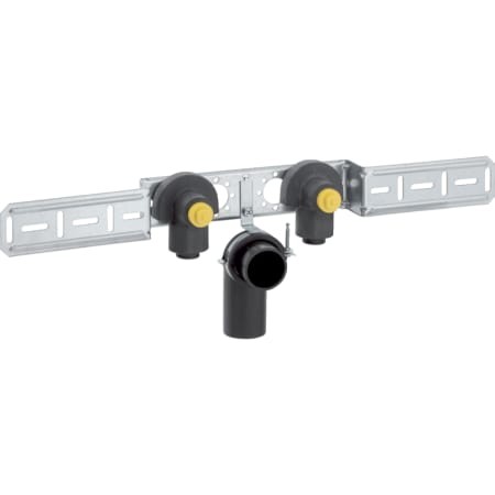 Geberit PushFit Anschlusswinkel 90Gr vormont. zweifach Rg d20-Rp1/2 mit AblRS 651.288.00.1