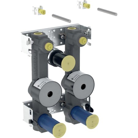 Geberit GIS Set Waschtisch für Standarmatur, mit zwei Wasserzählerstrecken 461.177.00.1