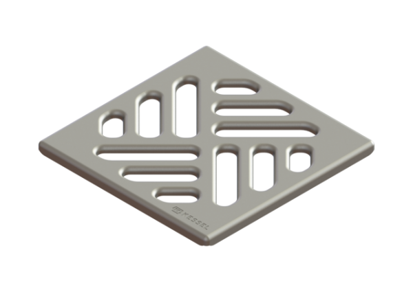KESSEL Einlegerost Schlitzrost, 95x95 mm, Edelstahl 27151