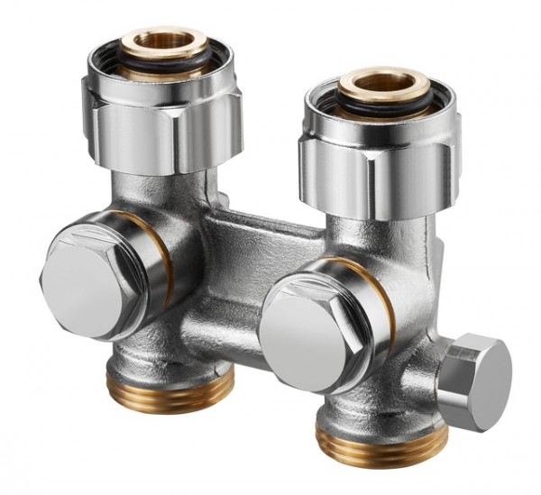 OVENTROP-Absperrverschraubung ZBU "Multiflex F",3/4"ÜM x 3/4"AG,Ms,z.Entl. 1015943