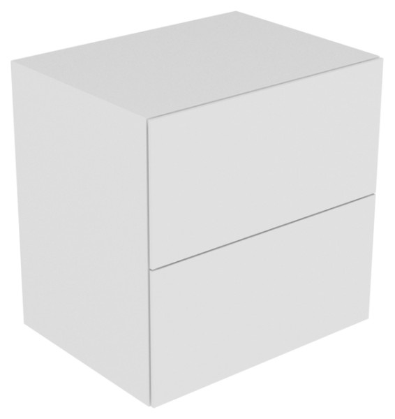 Keuco Sideboard Edition 11 31323, 2 Auszüge, schwarz/Glas schwarz 31323570000