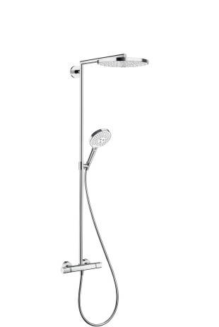 Hansgrohe Showerpipe Raindance Select weiss/chrom mit Kopfbrause S 240 2jet 27129400