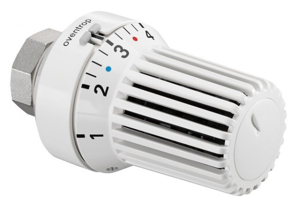 OVENTROP-Thermostat "Uni XHM" 7-28 C, 0 * 1-5, Flüssig-Fühler, weiß 1011360