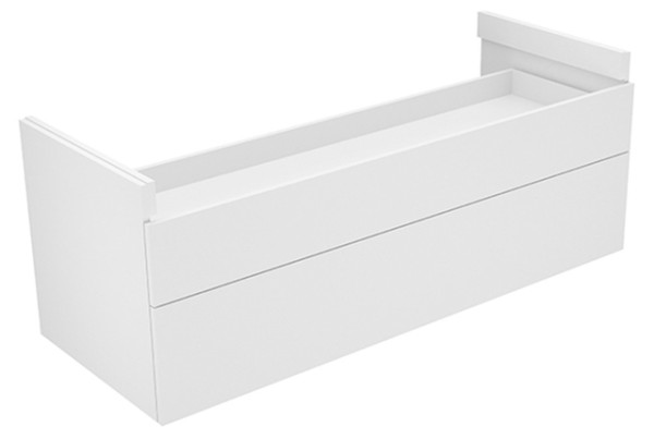 Keuco Unterbauschrank Edition 400 31463, 2 Auszüge, weiß HG/weiß HG 31463210000