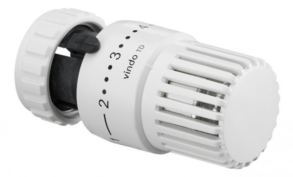 OVENTROP-Thermostat "vindo TD" 7-28 C, 0 * 1-5, Flüssig-Fühler, weiß 1013076