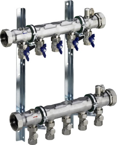 Viega Industrieverteiler 1007 in 15 fach aus Edelstahl 622015