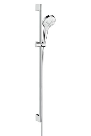 Hansgrohe Brausenset Croma Select S 1jet EcoSmart/U''Crometta 900mm weiss/chrom 26575400