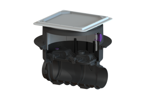 KESSEL Reinigungsrohr o. Spitzende und Muffe, befliesbar 80000X