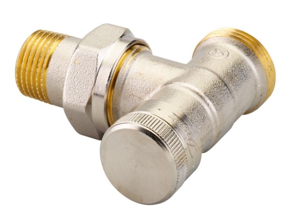 Danfoss Rücklaufverschraubung RLV 15 G 3/4 AG, Eck, vernickelt 003L0363