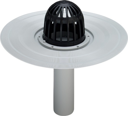 Viega Balkon-/Terrassenablauf Advantix 4946.2 in 100mm Kunststoff grau 626990