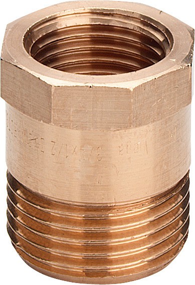 Viega Reduziernippel 3244 ohne Innenkonus in G3/4 x Rp1/2 Rotguss 446734
