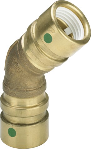 Viega Bogen 45 Grad mit SC Geopress 9626TW in 50mm Rotguss 765712
