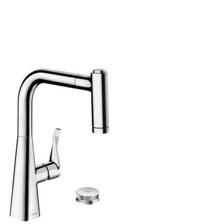 Hansgrohe 2-Loch SPTM 220 Metris Select M71 Ausziehbrause 2jet sBox chrom 73805000