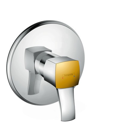 Hansgrohe Brausenmischer Unterputz Metropol Classic Fertigset chrom/gold 31365090