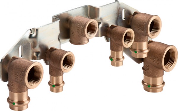 Viega Montageeinheit mit SC Sanpress 2229 in Rp1/2 Rotguss 309398