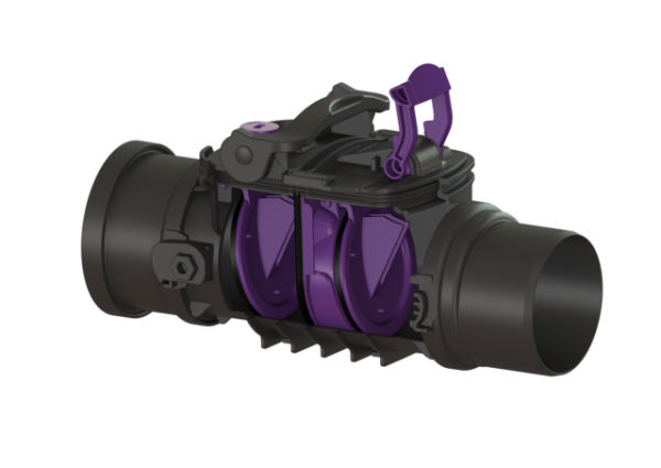 KESSEL Rückstaudoppelverschluss Staufix DN100, freiliegend 730100