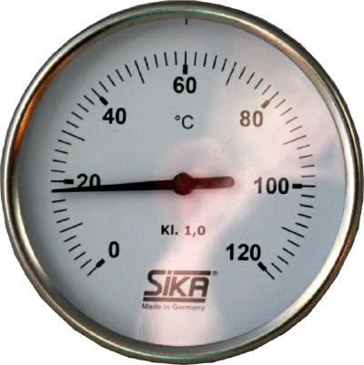 Wolf Thermometer Bimetall NG80 L=45mm für FWS, LS