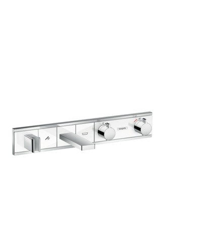 Hansgrohe Thermostat Unterputz RainSelect F-Set 2 Verbraucher weiss/chrom Wanne 15359400