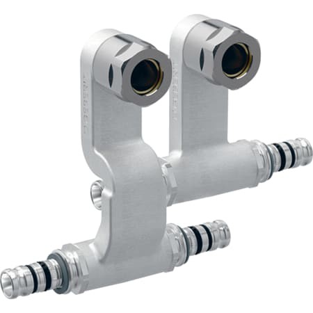 Geberit Mepla Set Anschluss-T-Stück für Vor- u. Rücklauf m. Anschlussverschr.d20-15-20 612.361.22.7